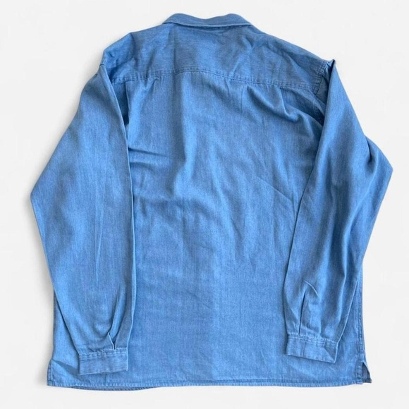 90s Northern Reflections 2pc Embroidered Flowers Gardening Button Down & Tee L - Picture 5 of 8